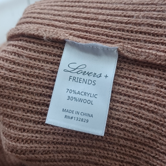 Lovers and Friends Sz XS Arlington Distressed Wool Blend Jumper Sweater - Picture 12 of 14